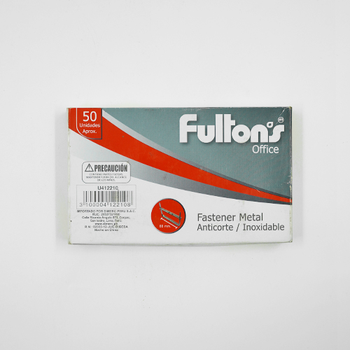 Imagen 2 de Fastener Metal Anticorte Caja 50Und m/Fultons