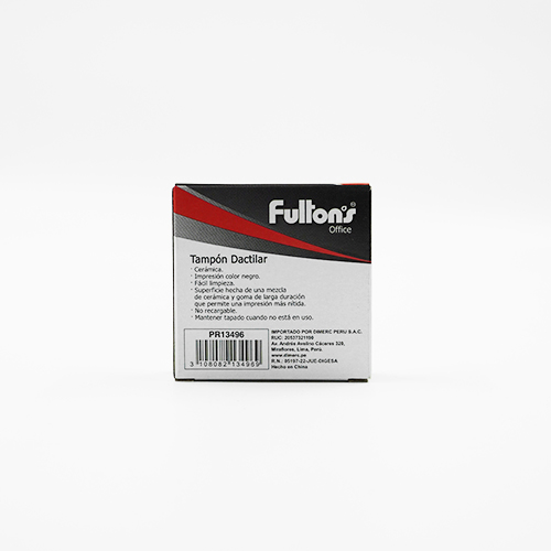 Imagen 2 de Tampon Dactilar Negro Ceramica Fultons